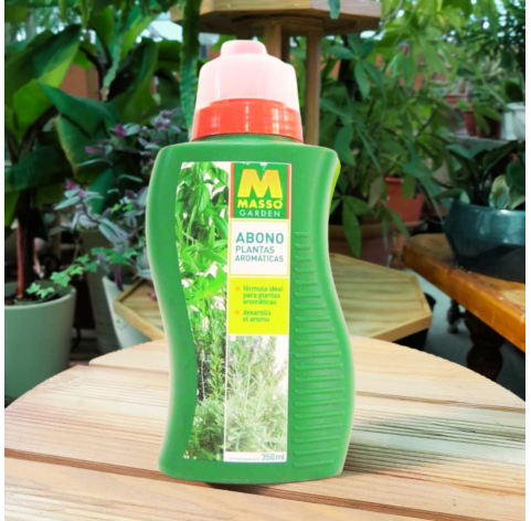 Abono plantas aromáticas 350ml. Viveros González. Natural Garden Centre Marbella