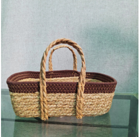 Woven Basket with Handles -...