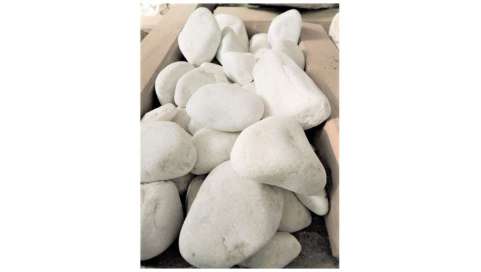Canto rodado blanco. Bolsa de 20 kilos Viveros González Natural decor Centre Marbella