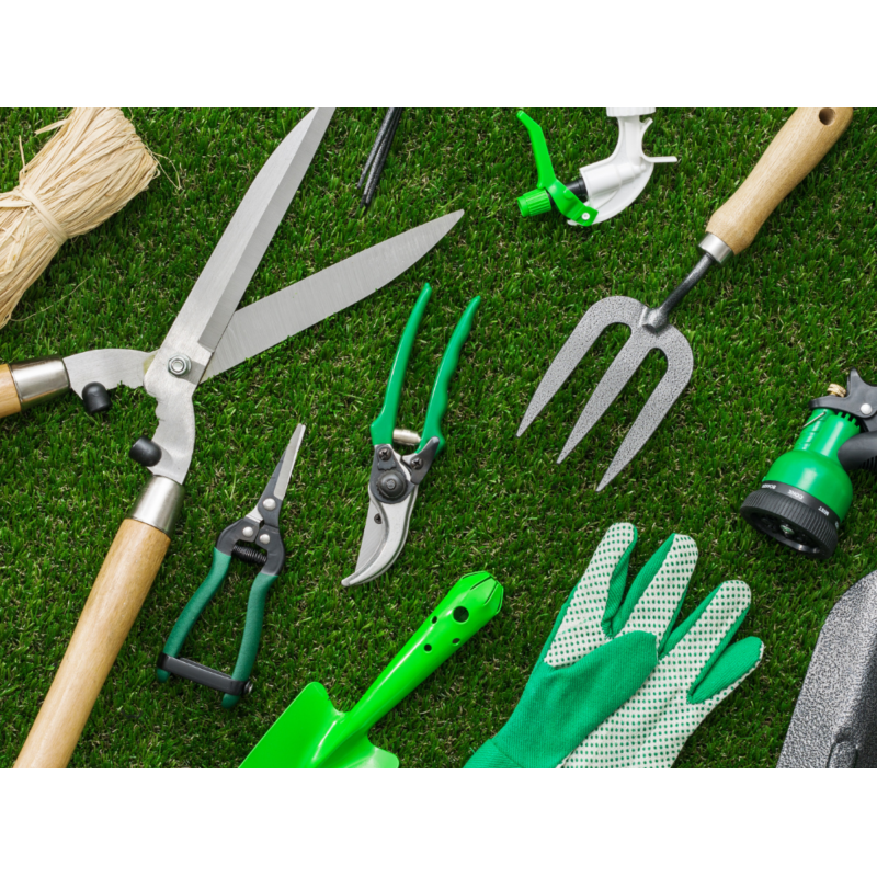 Material y productos diversos de jardinería.
